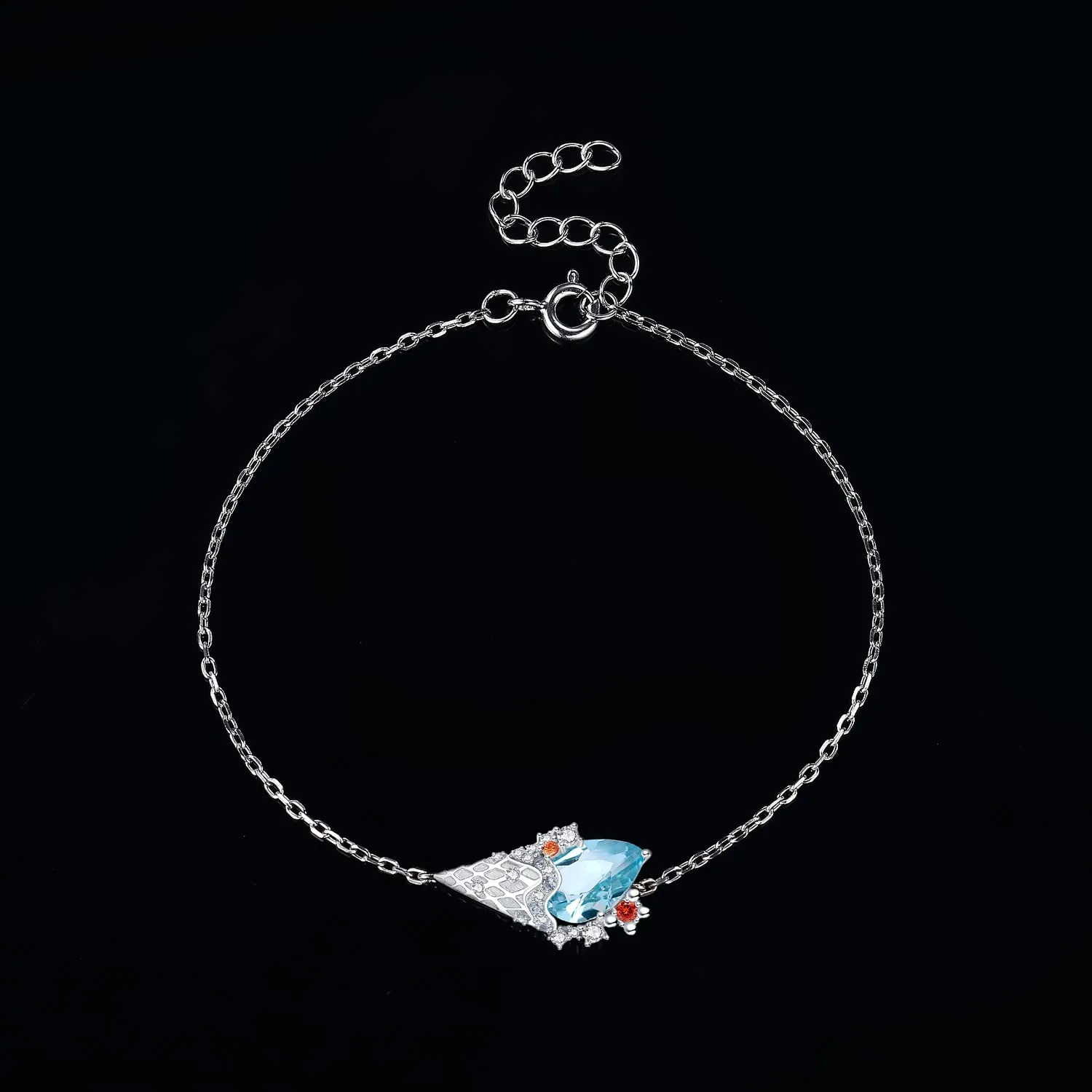 JewelryPalace Gelato 1.8ct bracciale argento topazio azzurro