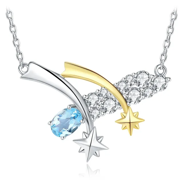JewelryPalace Pioggia Meteorica Collana Argento 45cm 0.9ct