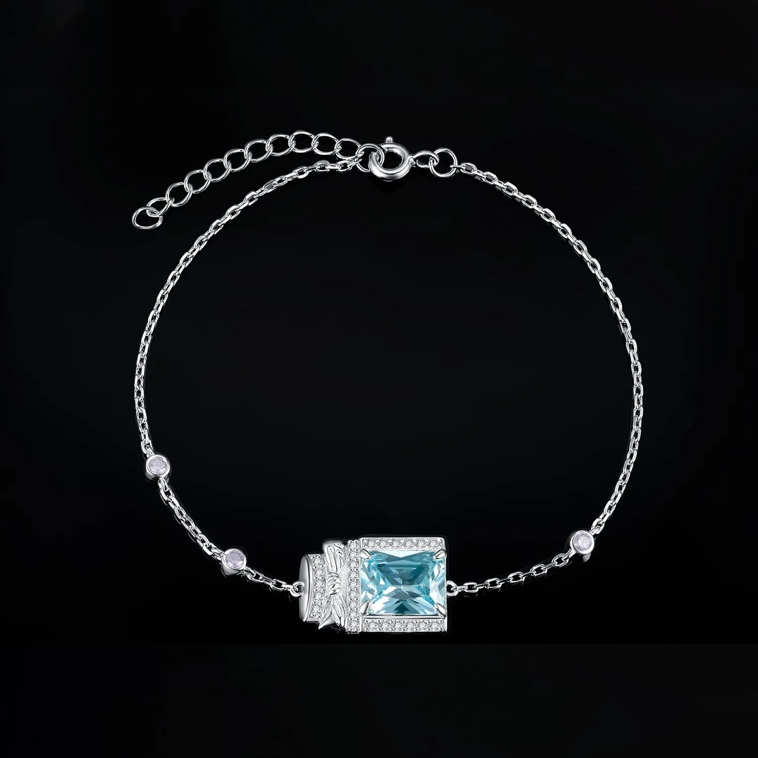 JewelryPalace Profumo 3.9ct Bracciale Argento 925 Blu