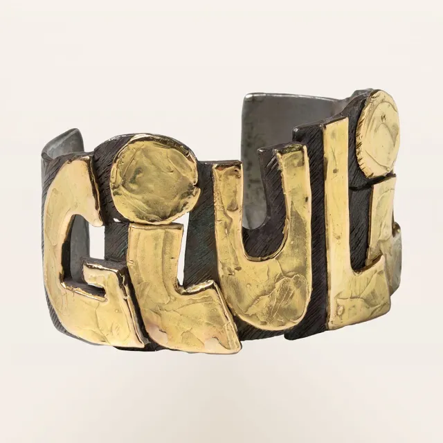 Alfredo Correnti Ego Argento e Oro Bracciale bicolore