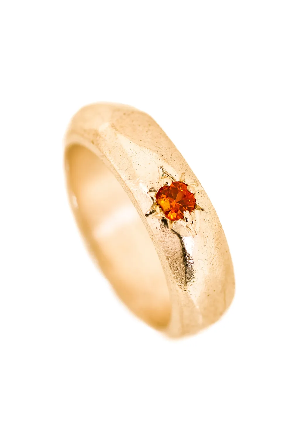 Flor Rubaja Jewelry Little Spark solitario placcato oro