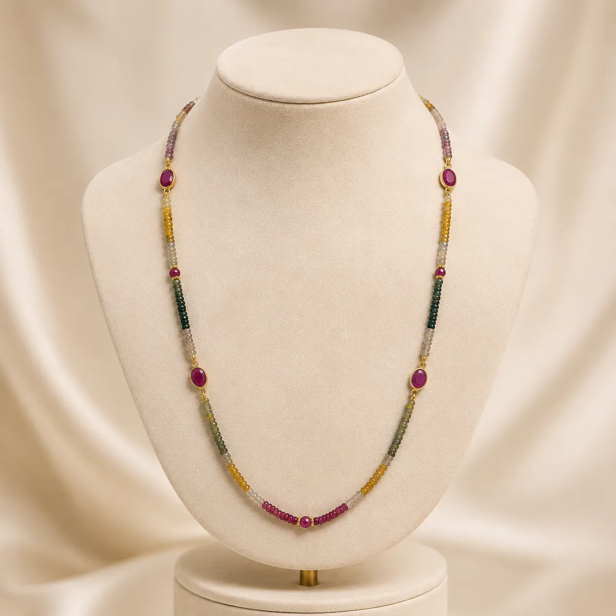 Victoria Jane Sapphire Ruby collana vermeil oro zaffiri rubini