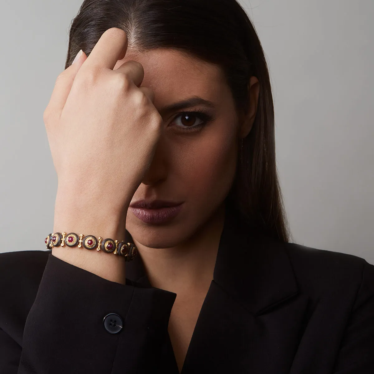 Alfredo Correnti A&C Bracciale Rubini double face