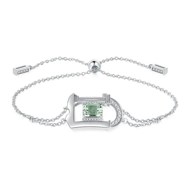 JewelryPalace Romana 2.1ct Bracciale Argento Ametista Verde