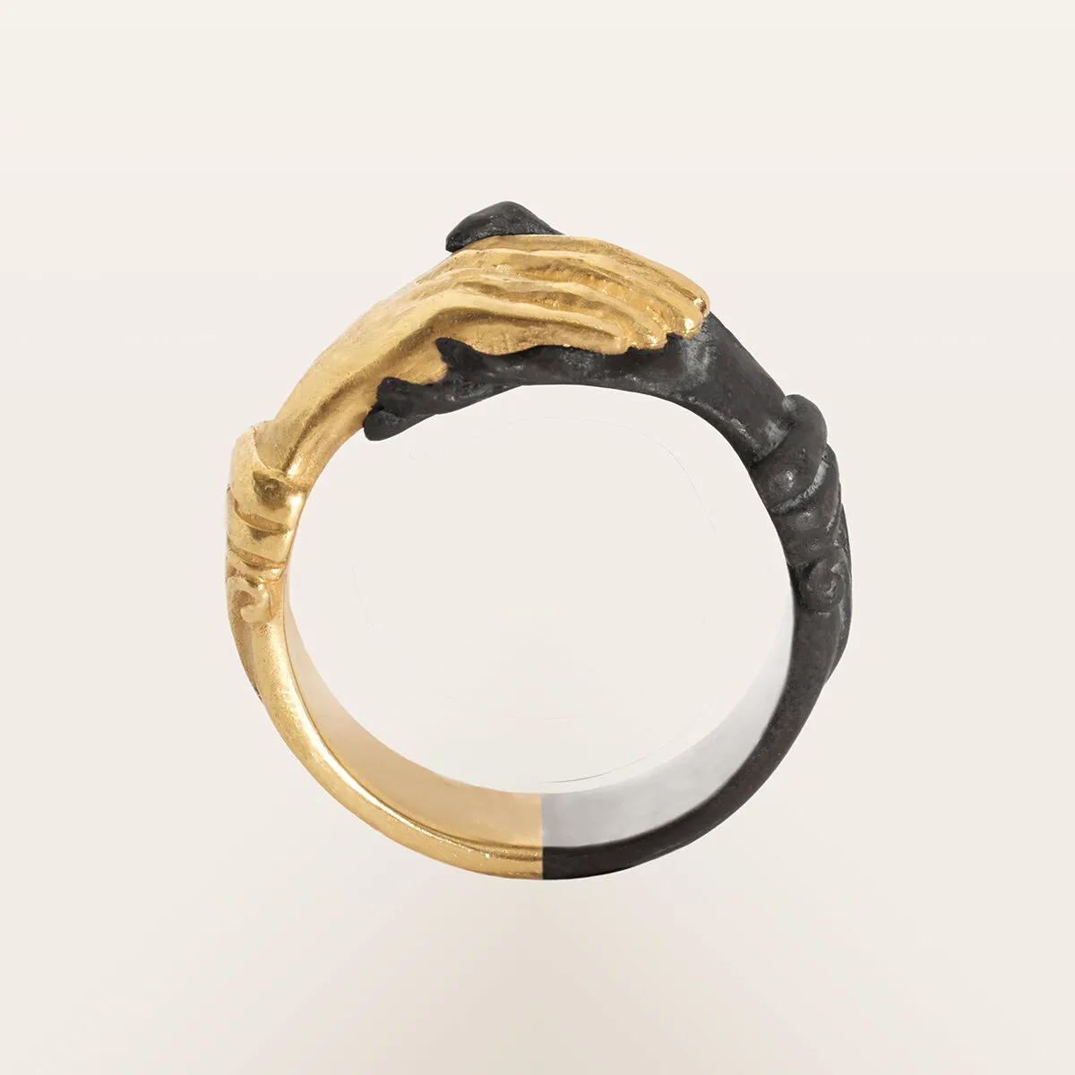 Alfredo Correnti Æterna Anello Mani anello scultura
