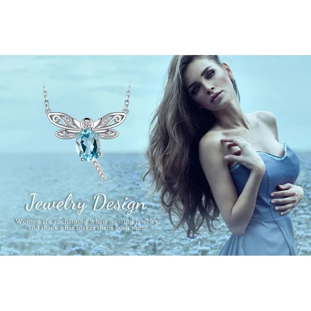 JewelryPalace Libellula 2.4ct collana topazio argento