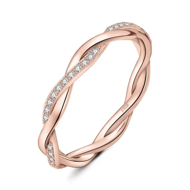 JewelryPalace Infinito Anello Argento 925 Moissanite