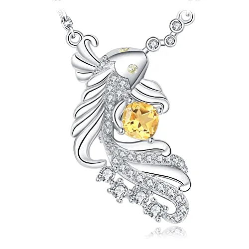 JewelryPalace Carpa Koi 1.3ct Collana Argento 925 Citrino