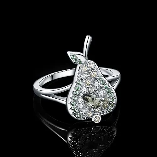 JewelryPalace Pera anello 1.1ct spinello verde goccia