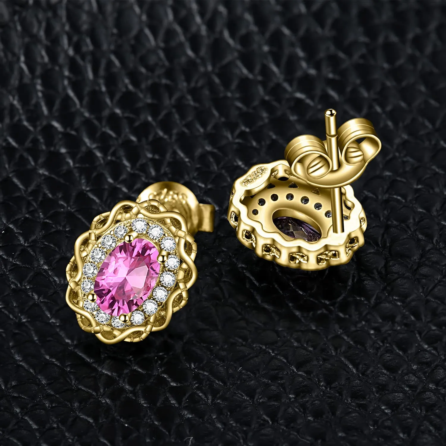 JewelryPalace Halo Rosa orecchini argento punto luce
