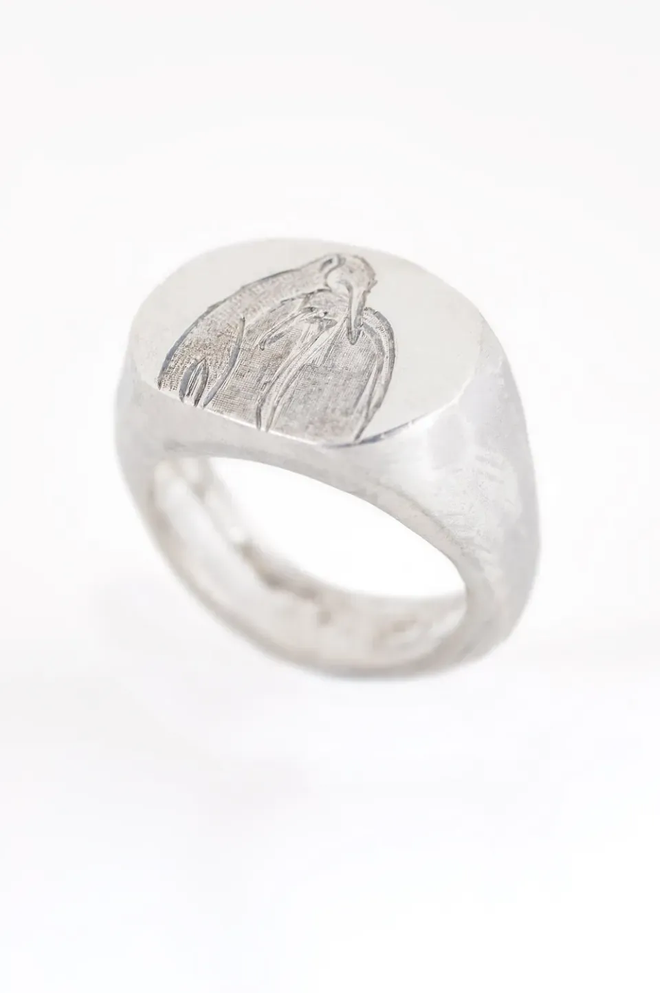 Flor Rubaja Fauna Acqua I anello sigillo pinguino argento