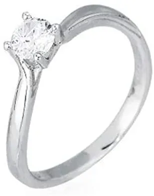 Gioielli Celiento Anello Solitario Argento 925 Regolabile