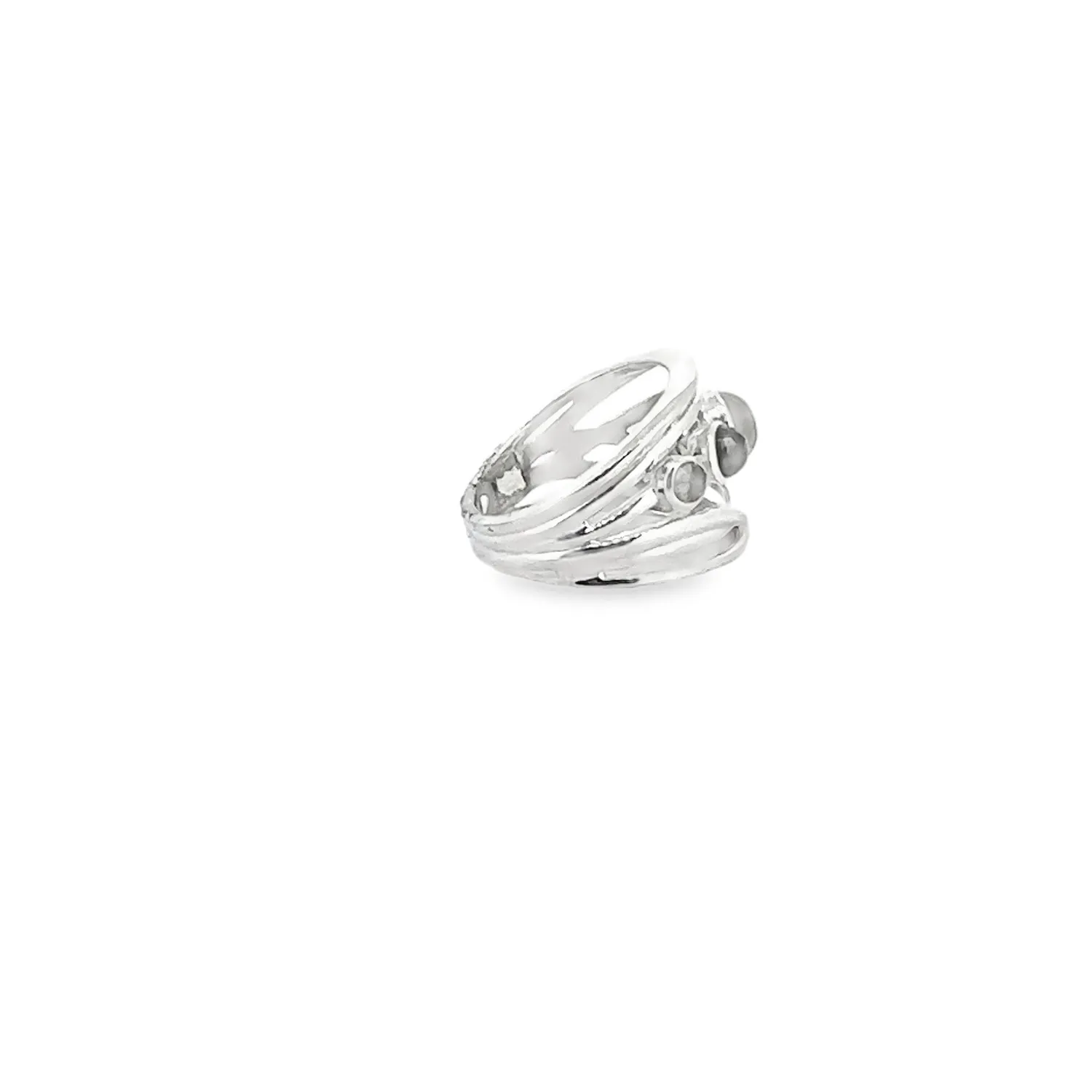 Victoria Jane Labradorite anello argento fascia