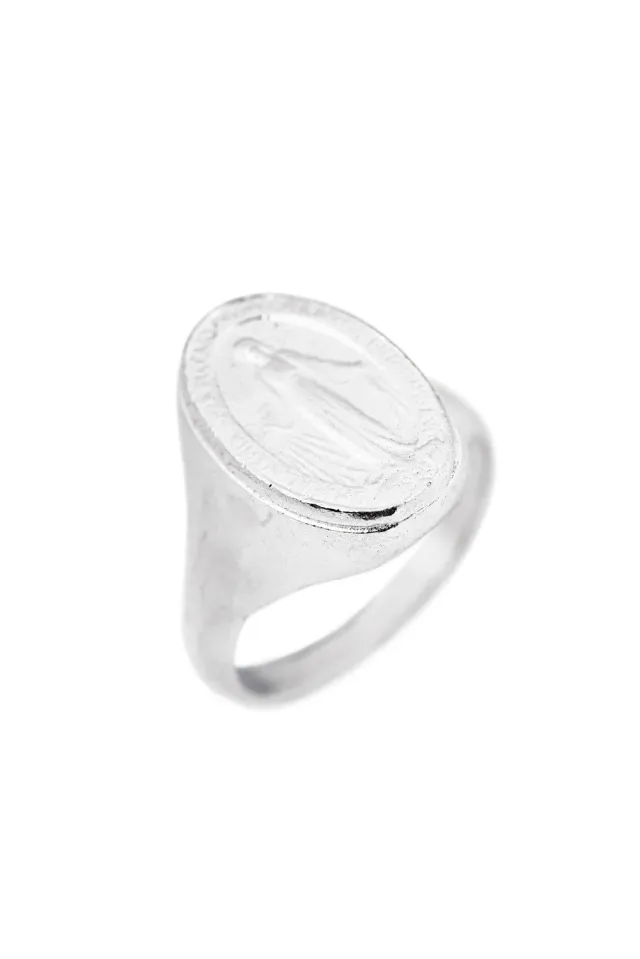 Flor Rubaja Cross Anello Madonna argento misura 19
