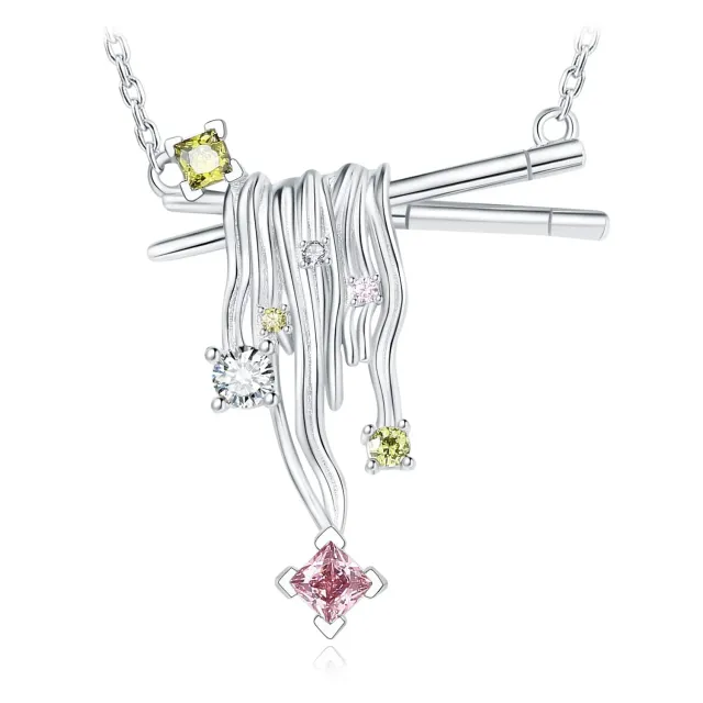 JewelryPalace Bastoncini Pasta 0.7ct collana argento 45cm