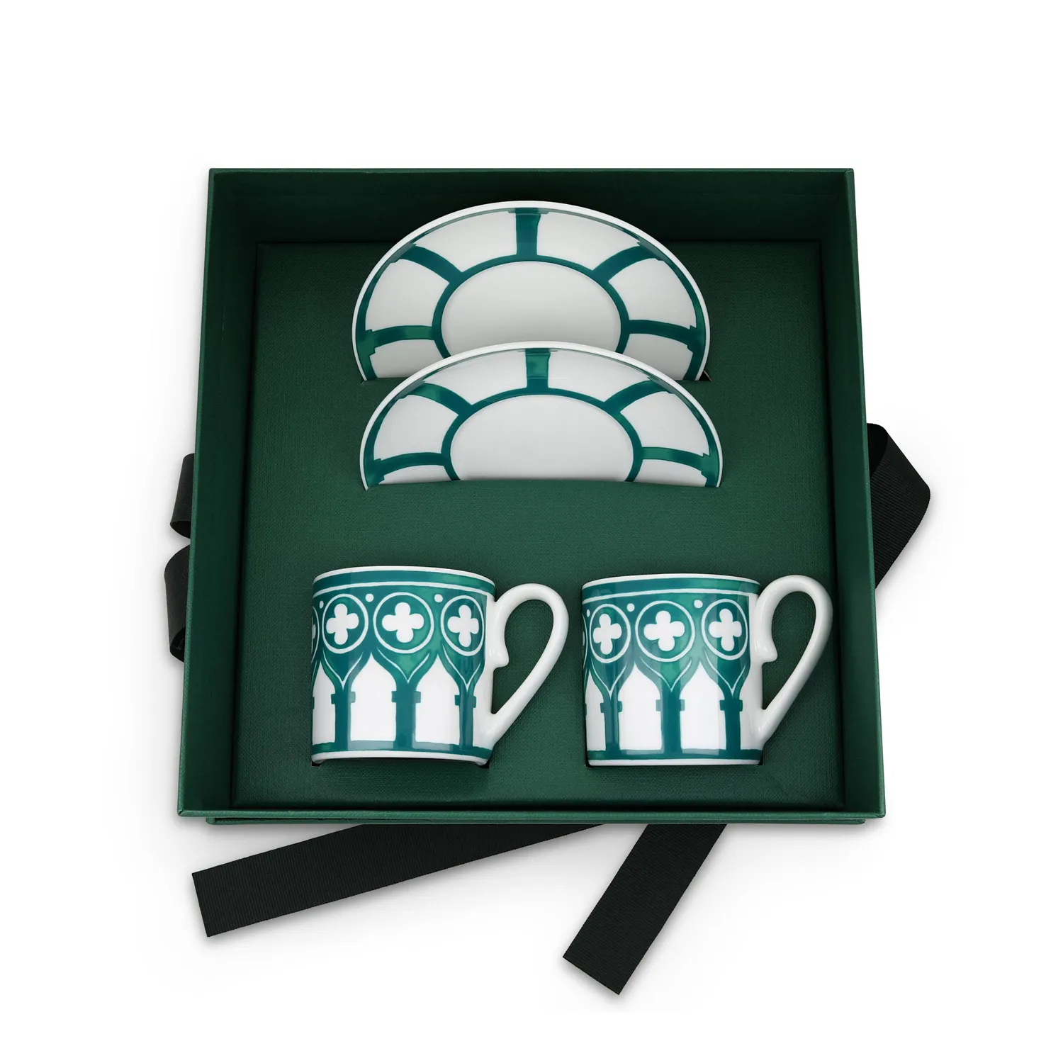 Roberto Coin Maison set 2 tazzine espresso porcellana bone china