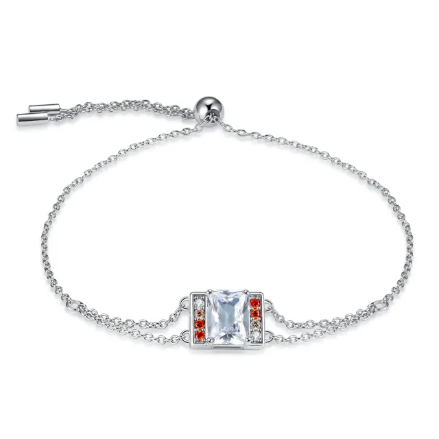 JewelryPalace Giocco 3.1ct Bracciale Argento Arancione