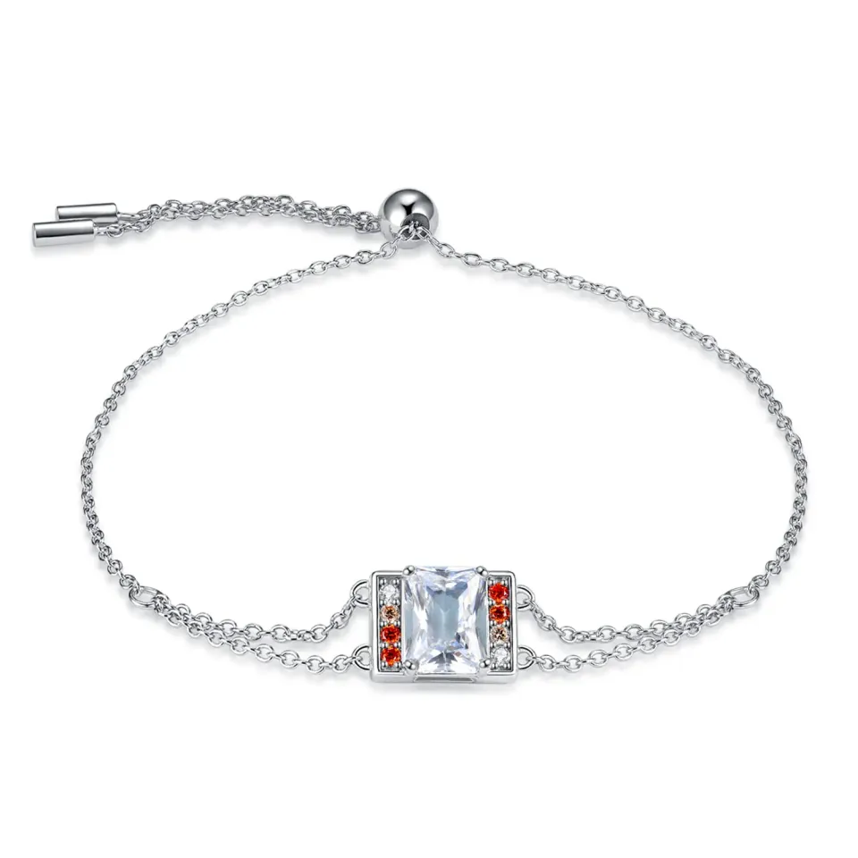 JewelryPalace Giocco 3.1ct Bracciale Argento Arancione