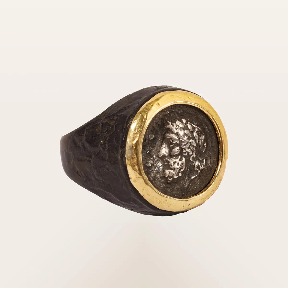 Alfredo Correnti Aeterna Zeus anello argento da uomo