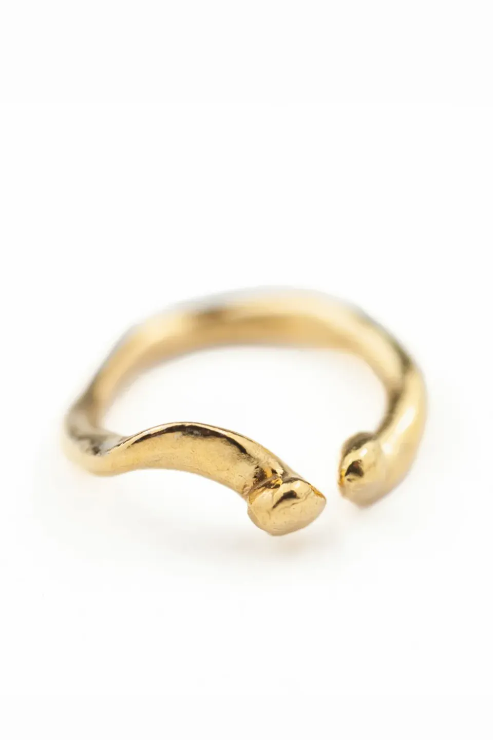 Flor Rubaja Jewelry Wave Water anello regolabile placcato oro
