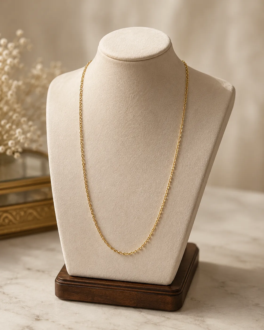 Victoria Jane Rope collana oro 9ct 22 pollici corda fine