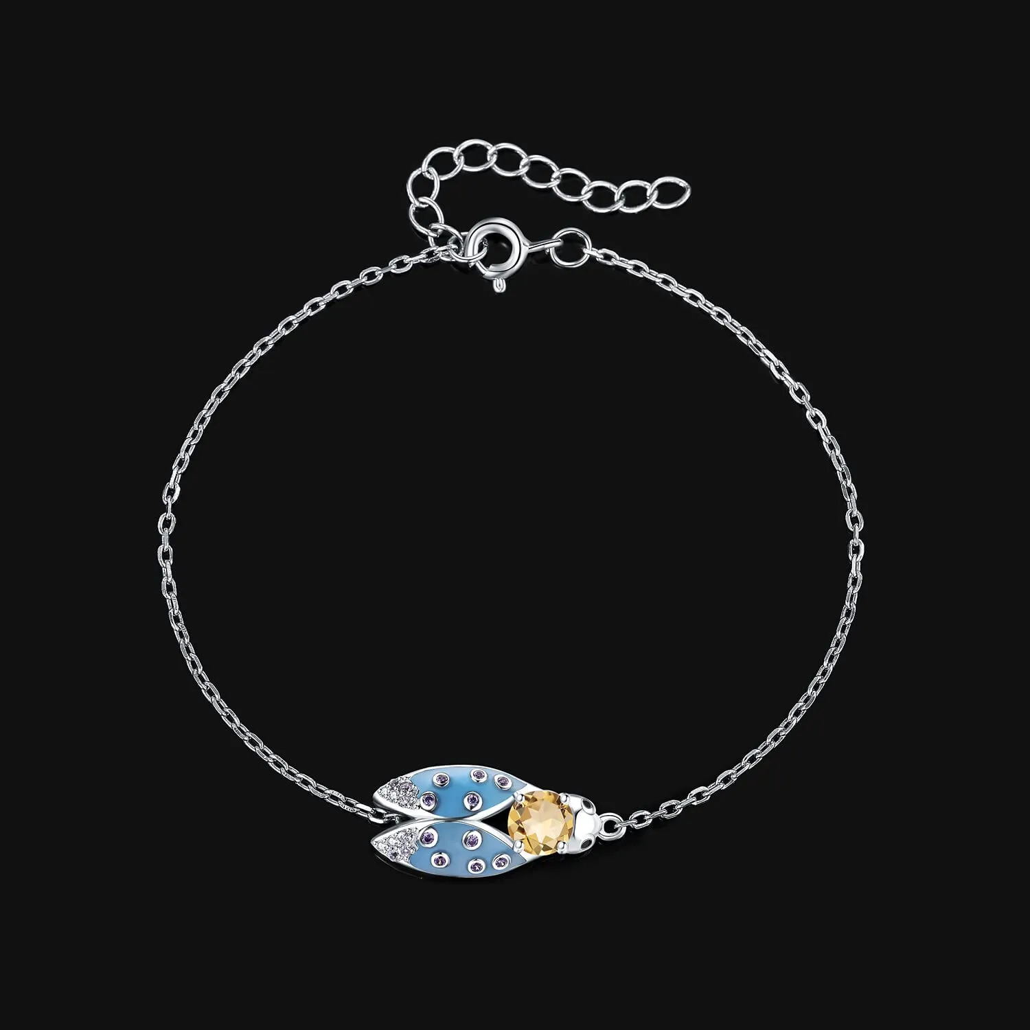 JewelryPalace Cicala 0.6ct bracciale argento citrino giallo
