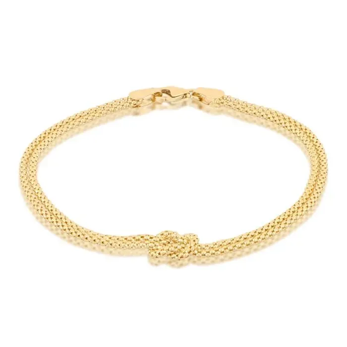 Gioielli Celiento bracciale nodo centrale oro giallo 18Kt