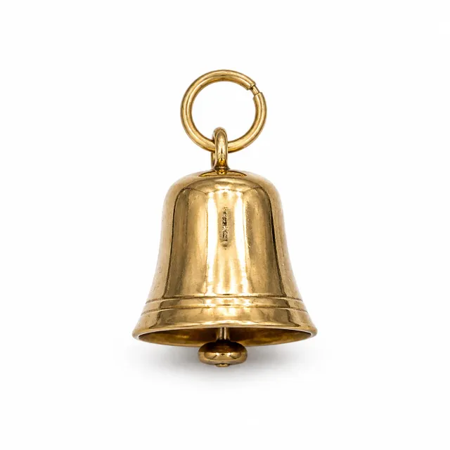 Victoria Jane Bell charm oro 9ct campana pre-loved