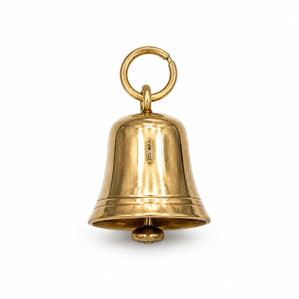 Victoria Jane Bell charm oro 9ct campana pre-loved