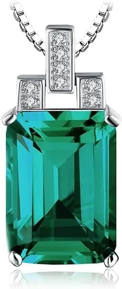 JewelryPalace 7,6ct Orecchini Smeraldo Argento 925 Argento