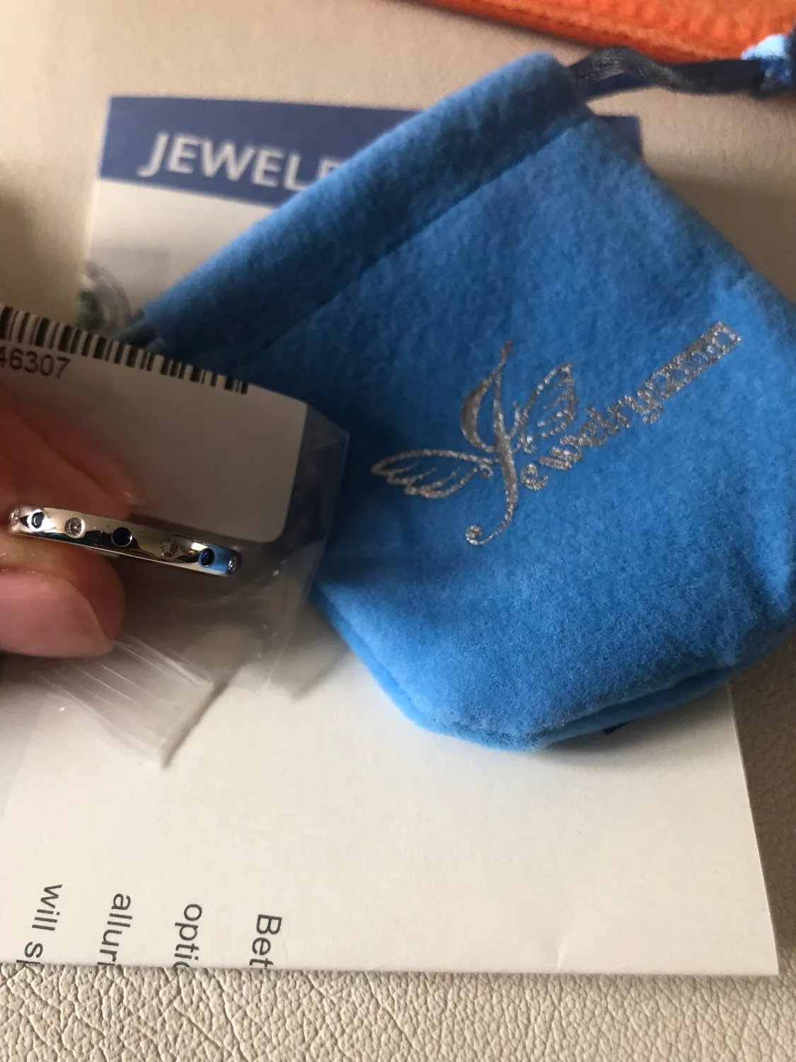 JewelryPalace Classico Fede Argento Zaffiro Blu Sintetico