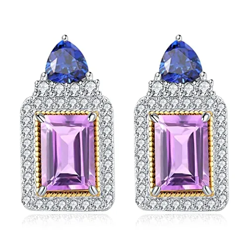 JewelryPalace Vintage 1.5ct orecchini argento ametista viola