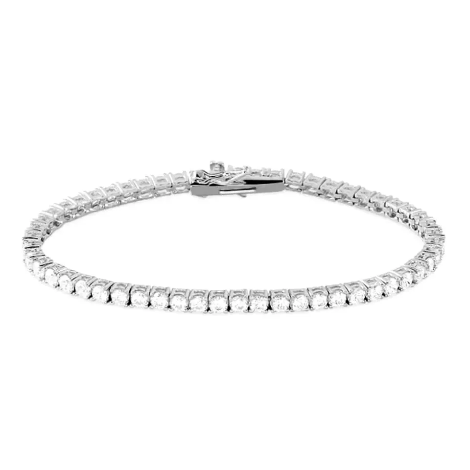 Gioielli Celiento Tennis bracciale argento 925 zirconi donna