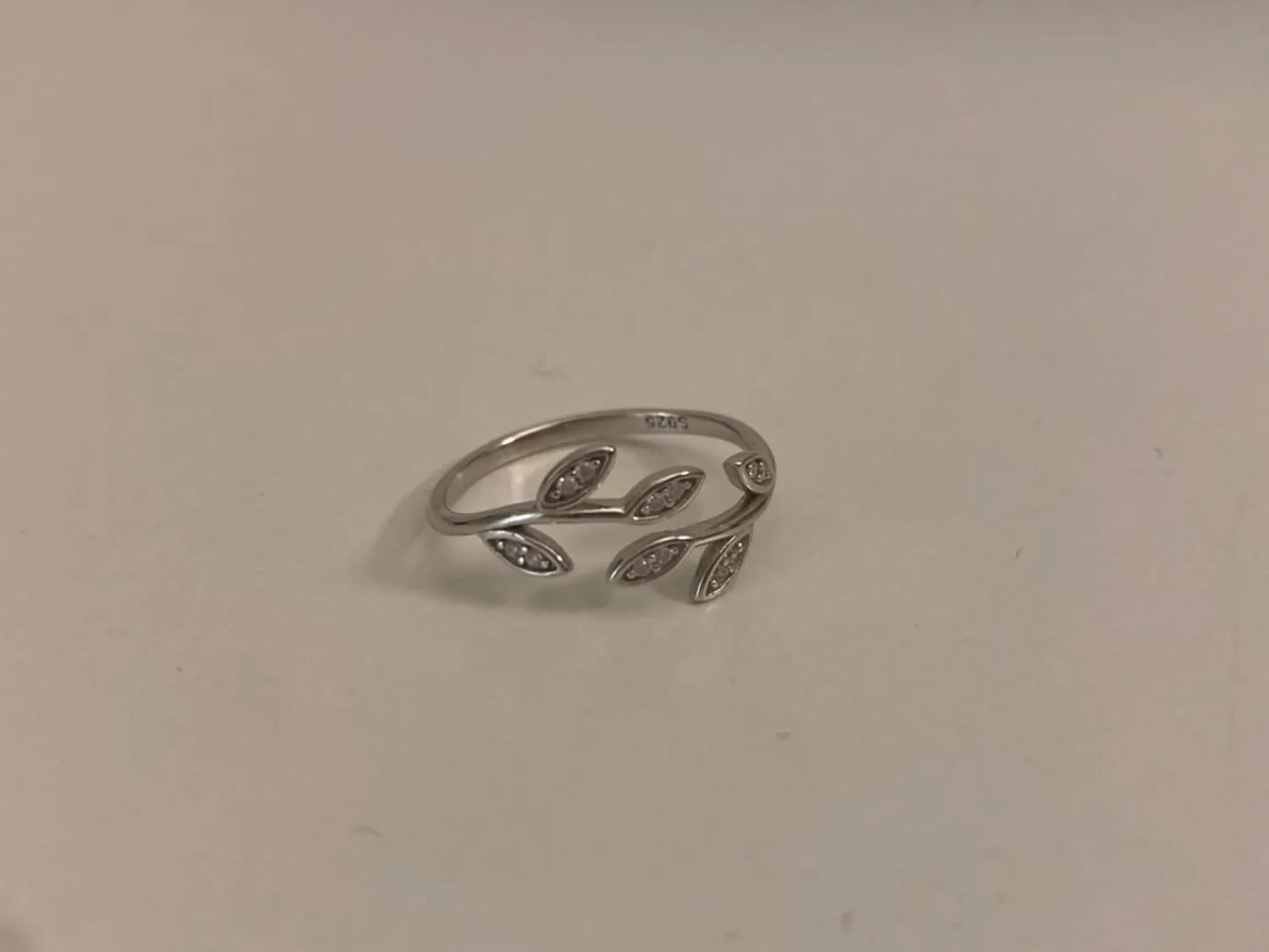 JewelryPalace Foglia di Olivo Anello Argento Regolabile
