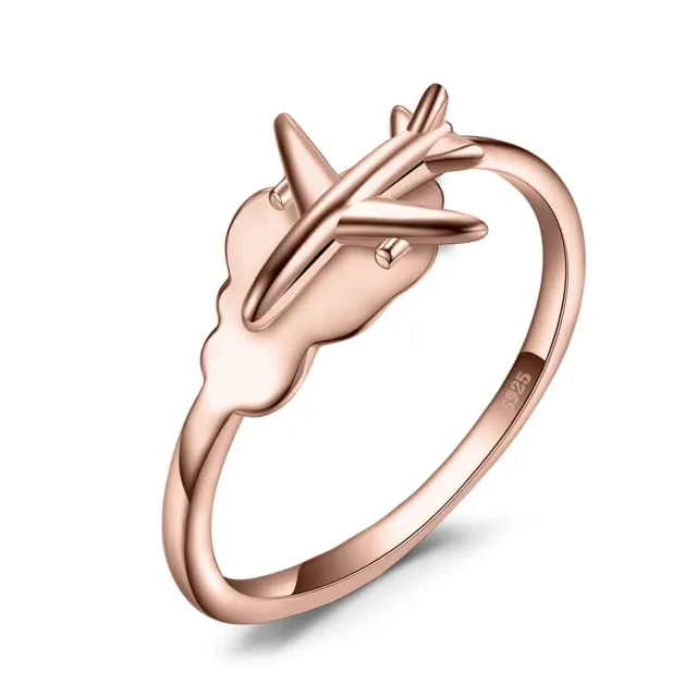 JewelryPalace Anello Promessa fedina argento 925 regolabile zirconia