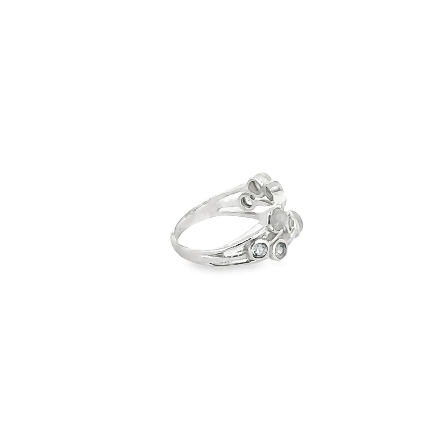 Victoria Jane Moonstone Topazio anello argento goccia