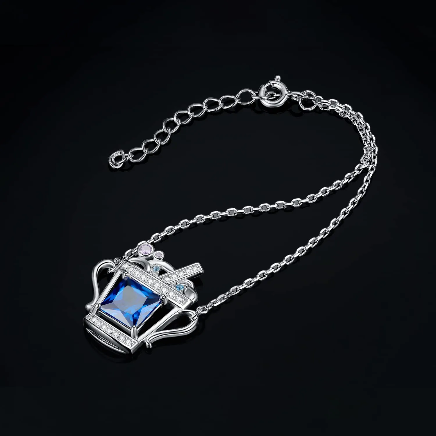 JewelryPalace Bevanda 5.86ct bracciale argento zirconia blu