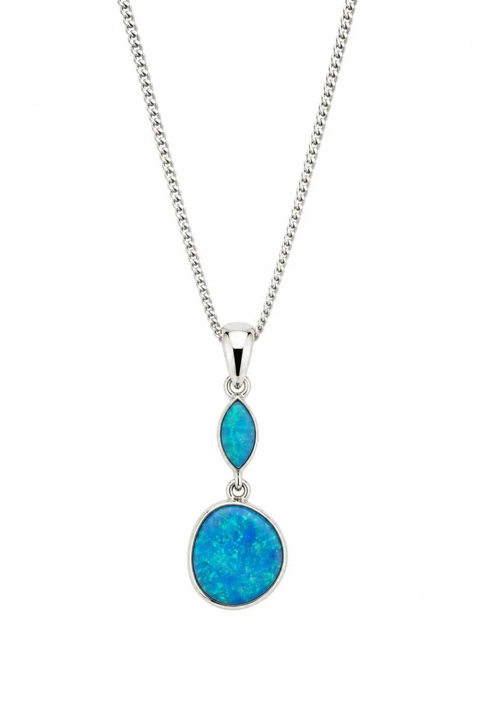 Victoria Jane Ocean Abyss collana opale pendente argento