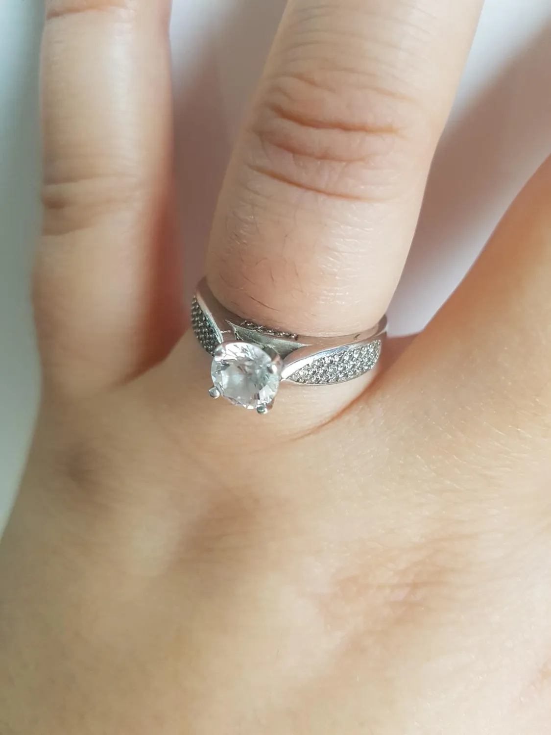 JewelryPalace Anniversario anello argento diamante simulato