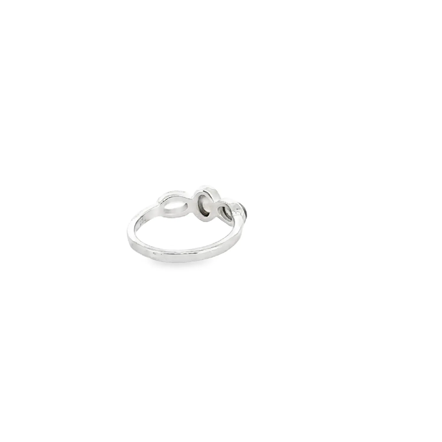 Victoria Jane Triple Moonstone anello argento 3 pietre