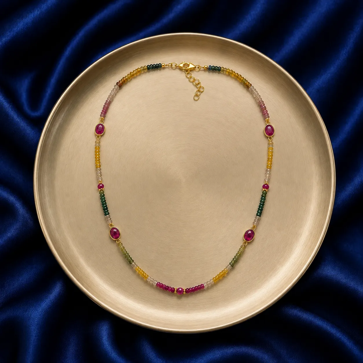 Victoria Jane Sapphire Ruby collana vermeil oro zaffiri rubini