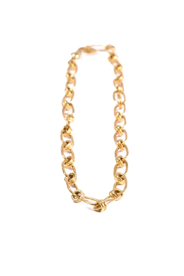 Flor Rubaja Wave Choker Placcato Oro 47 cm