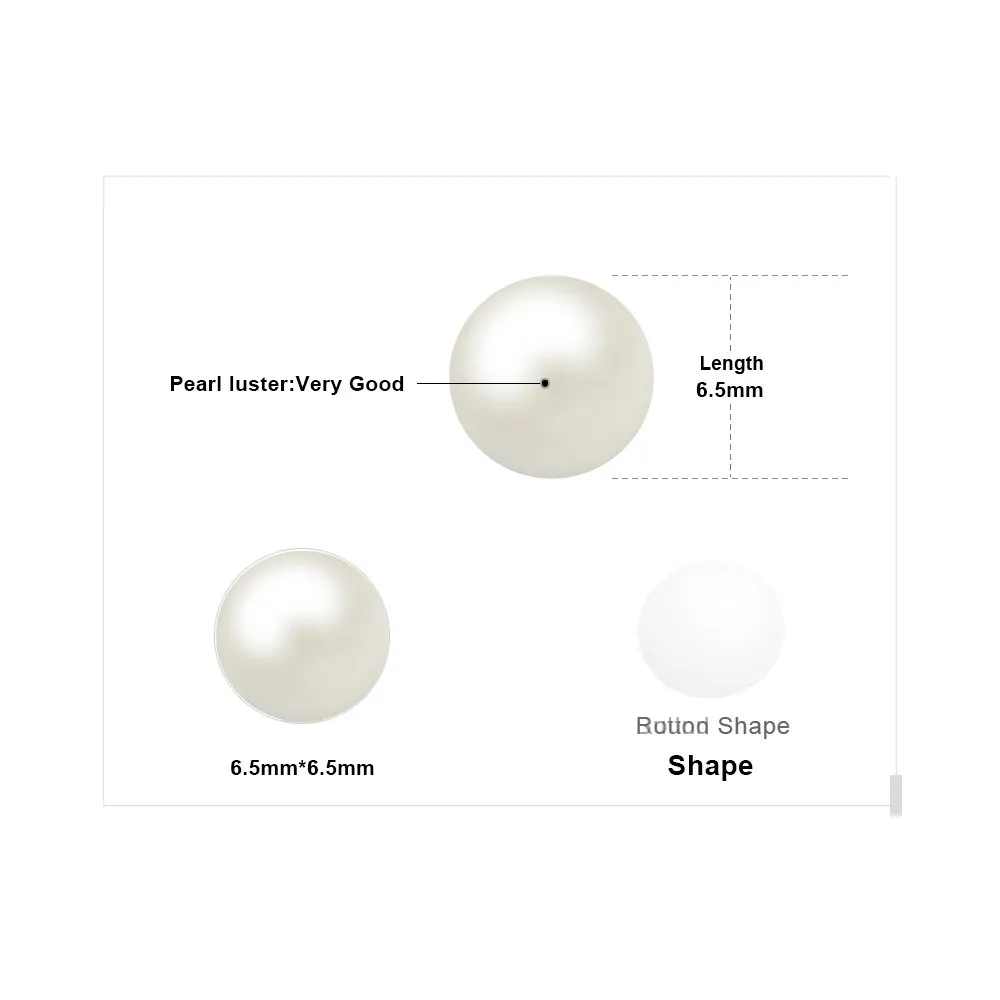JewelryPalace Perle 6-10mm orecchini perla argento