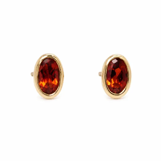 Victoria Jane Fire Opal orecchini oro giallo opale fuoco
