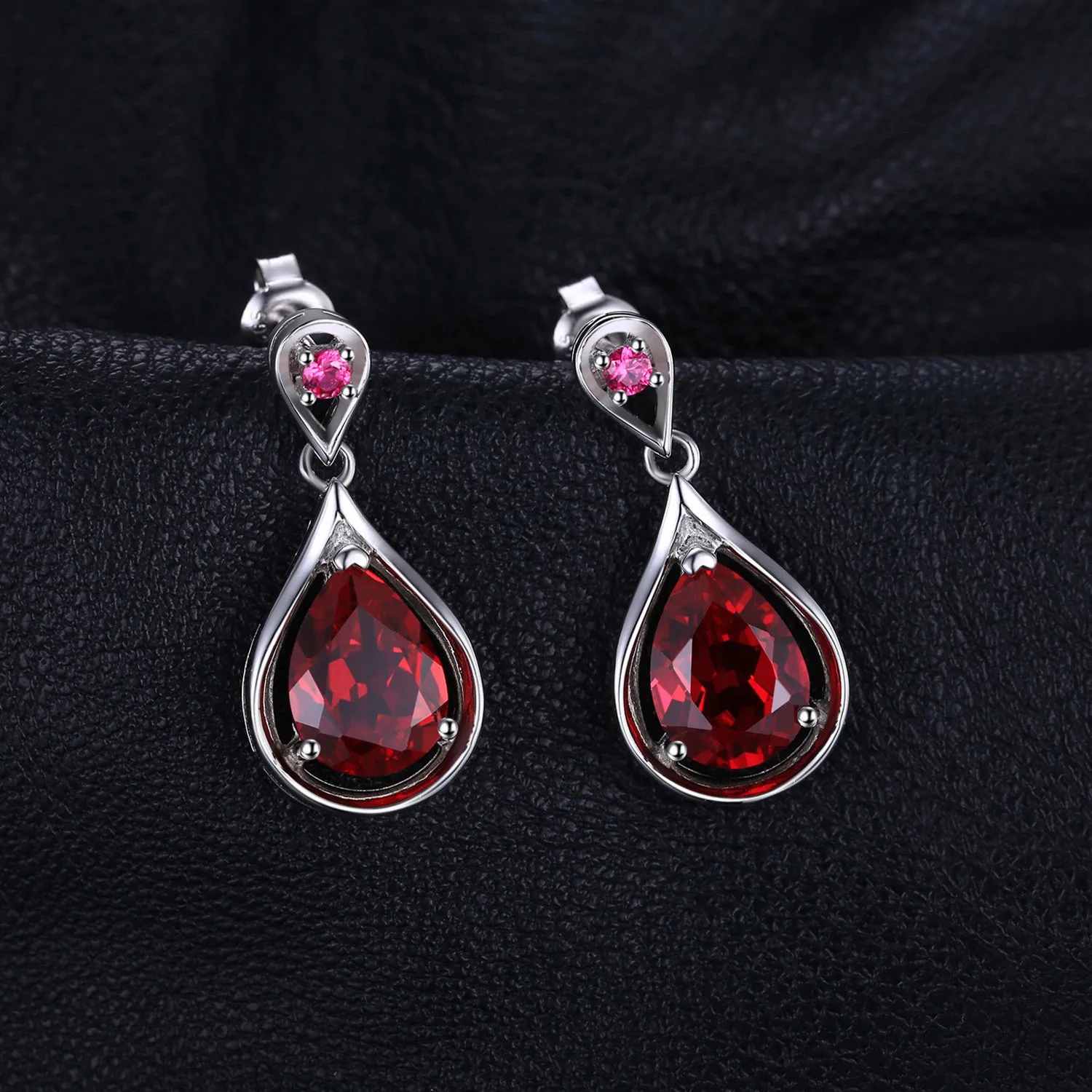 JewelryPalace Infinito 8.8ct orecchini argento rubino