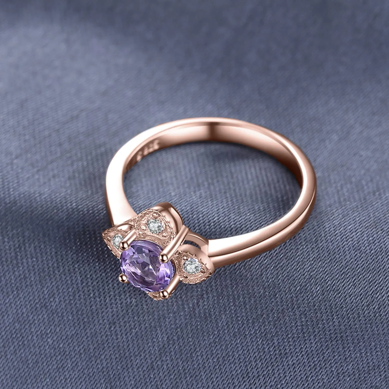 JewelryPalace Fiore anello ametista argento 925