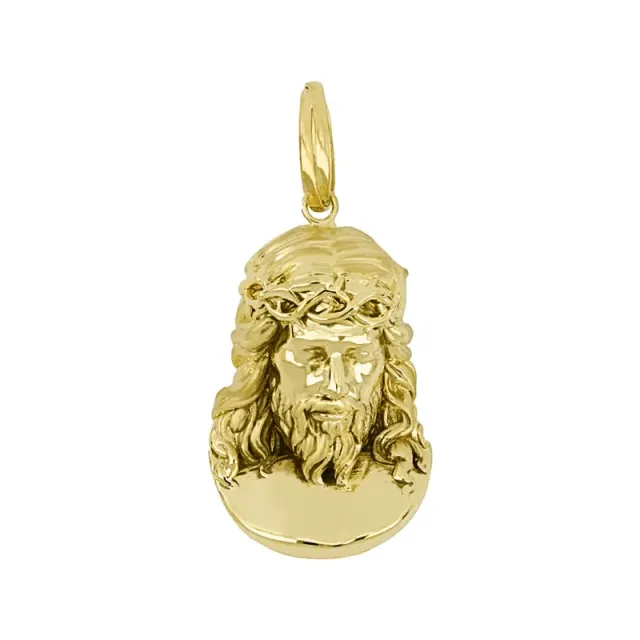 Gioielli Celiento ciondolo testa di Cristo oro giallo