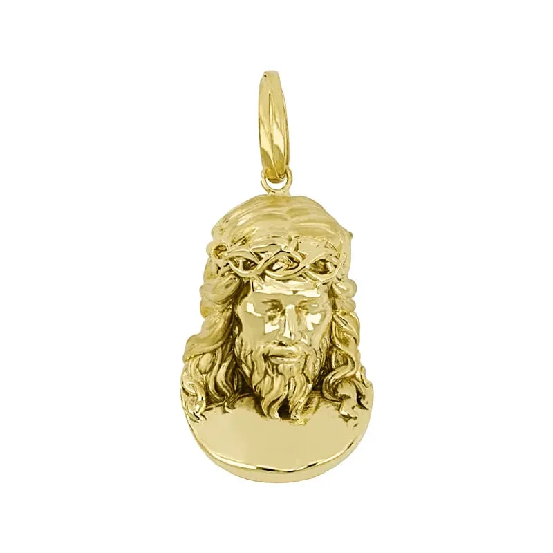 Gioielli Celiento ciondolo testa di Cristo oro giallo