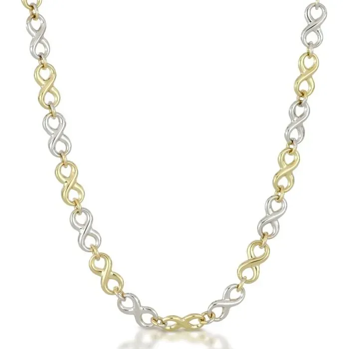Gioielli Celiento Infinito girocollo oro 18kt bicolore
