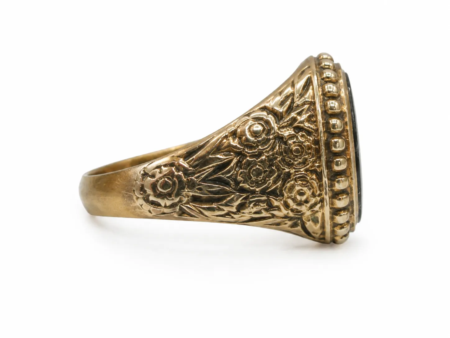 Victoria Jane Bloodstone Signet anello oro 9ct